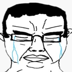 Crying chudjak Meme Template