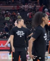 WNBA wearing T shirts Meme Template