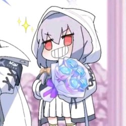 Atsuko giving flowers Meme Template