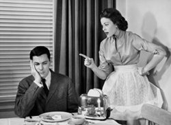 woman scolding man Meme Template