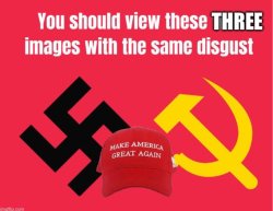 Nazi MAGA Commie Meme Template