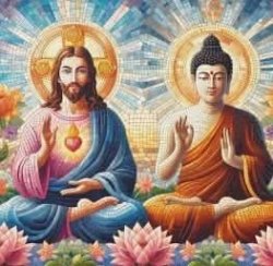 Jesus and Buddha Meme Template
