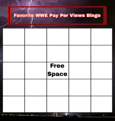 favorite WWE pay per views bingo Meme Template