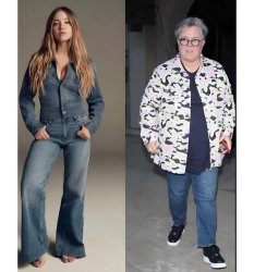 Sydney Sweeney vs Rosie O'Donnell Meme Template