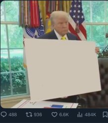 Trump blank card Meme Template