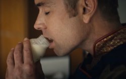 Homelander Drinking Milk Meme Template