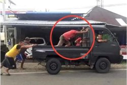 Pushing Truck Meme Template