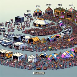 2000s–2010s from parties TO FESTIVALS … INTO multi day FESTIVALS Meme Template