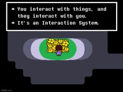 Interaction System in Undertale Meme Template