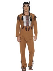 Amazon.com: Smiffy's Native American Indian Brave Adult Costume Meme Template
