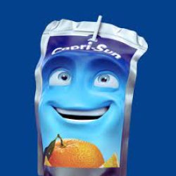 a human capri-sun Meme Template
