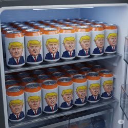Trump Fridge Cigs Meme Template
