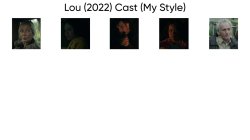 Lou (2022) Cast (My Style) Meme Template