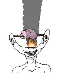 fried dumb wojak Meme Template