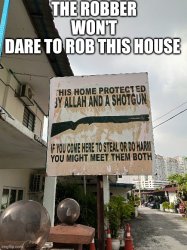 The most safe house Meme Template