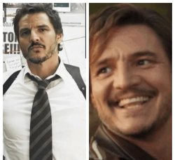 Pedro Pascal mean vs smile Meme Template