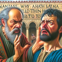 Peter said, Ananias, why hath Satan filled thine heart to lie Meme Template