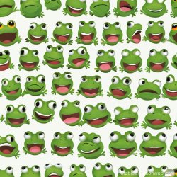 52 frogs emoji Meme Template