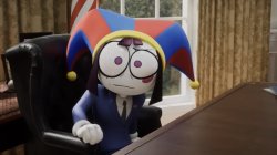 President Pomni Meme Template