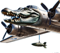 Bombardino Crocodilo Meme Template