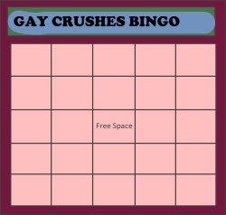 Gay crushes bingo Meme Template