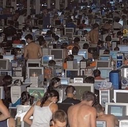 LAN party Meme Template