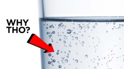 Air bubbles in water glass Meme Template