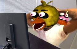 Chica Shocked Meme Template