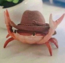 Cowboy crab Meme Template
