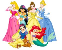 Aurora Jasmine Belle Cinderella Snow White and Ariel Meme Template