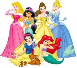 The Six Main Princesses Meme Template