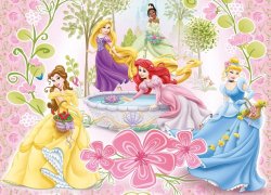 Cinderella Ariel Belle Tiana and Rapunzel Meme Template