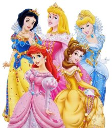 Disney Princesses Wearing Golden Crown Meme Template