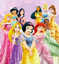 Disney Princesses Wearing Sparkly Dresses Meme Template