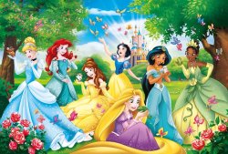 Disney Princesses in the Forest Meme Template