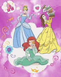 Cinderella Belle and Ariel Meme Template