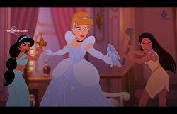 Defensive Princesses Meme Template