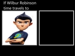 Wilbur Robinson time-travels to BLANK MEME Meme Template