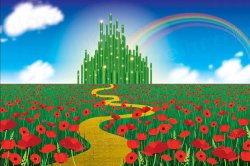 9x6 Printable Wizard of Oz Backdrop, Instant Download, Wizard of Meme Template