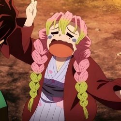 Mitsuri sobbing Meme Template