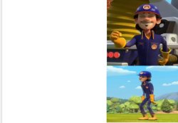 Happy V frustrated Speed Meister Meme Template