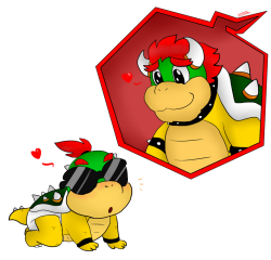 Baby bowser JR being cute! Meme Template