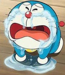 crying doraemon Meme Template