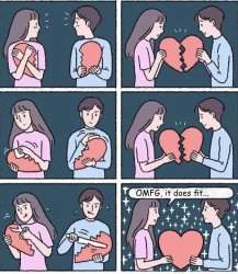 Broken heart Meme Template