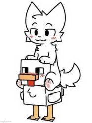 Boykisser Jockey Meme Template