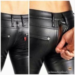 Leather Pants Double Zipper Meme Template