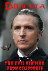 Gavin Newsom as Dracula Meme Template