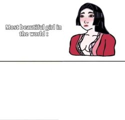 Most Beautiful Girl in World Meme Template