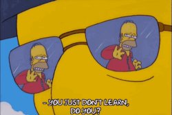 Simpsons you just don't learn Meme Template