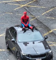 spiderman on car Meme Template